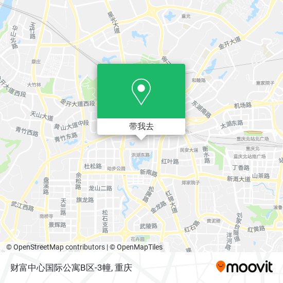 财富中心国际公寓B区-3幢地图