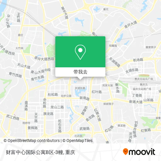 财富中心国际公寓B区-3幢地图