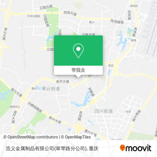 浩义金属制品有限公司(翠苹路分公司)地图