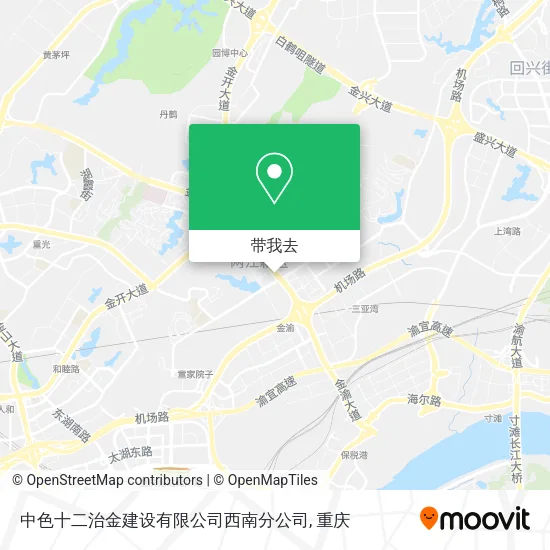 中色十二治金建设有限公司西南分公司地图