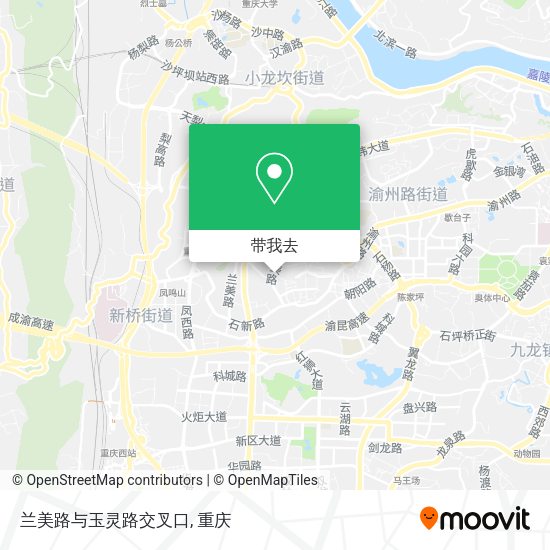 兰美路与玉灵路交叉口地图