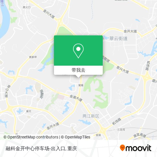 融科金开中心停车场-出入口地图