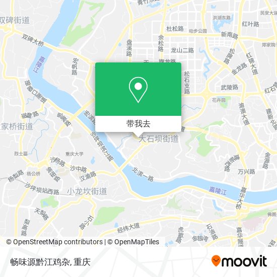 畅味源黔江鸡杂地图