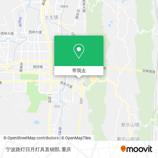宁波路灯日月灯具直销部地图