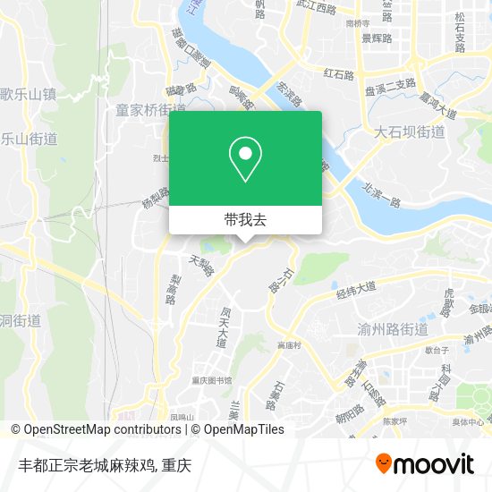 丰都正宗老城麻辣鸡地图