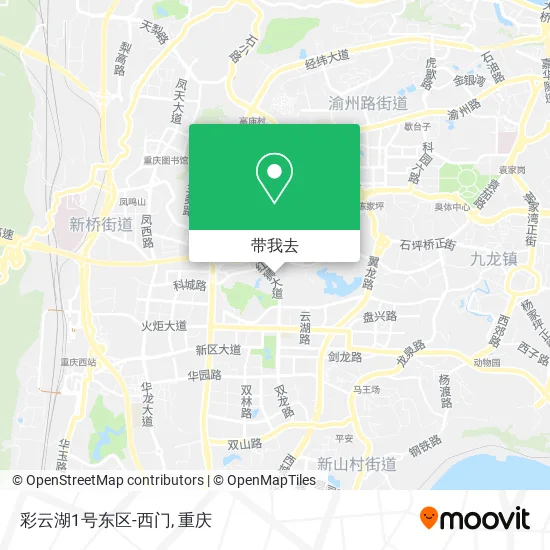 彩云湖1号东区-西门地图
