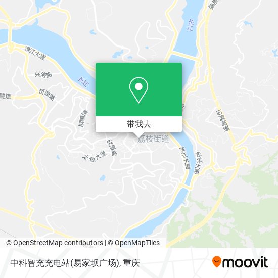 中科智充充电站(易家坝广场)地图