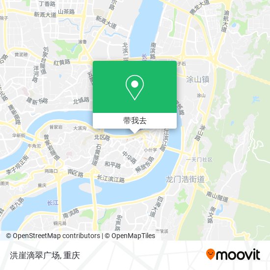 洪崖滴翠广场地图
