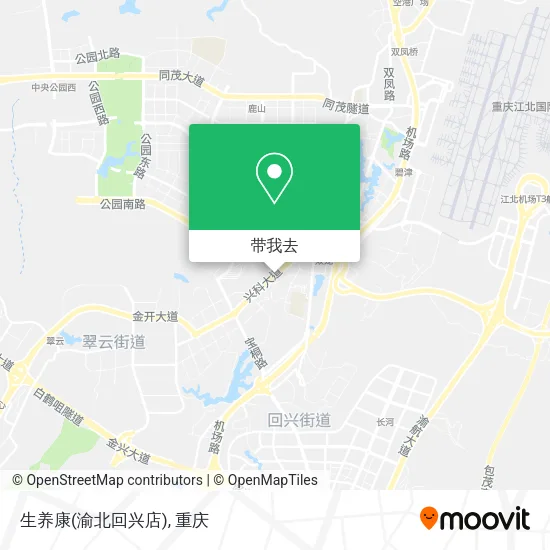 生养康(渝北回兴店)地图