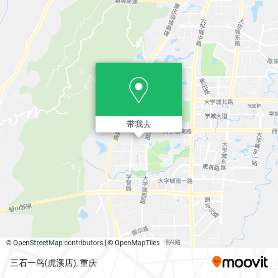 三石一鸟(虎溪店)地图