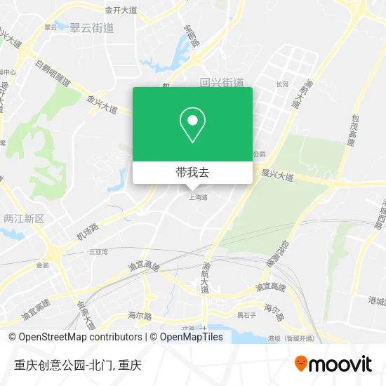 重庆创意公园-北门地图