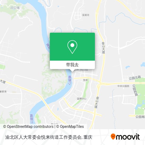 渝北区人大常委会悦来街道工作委员会地图