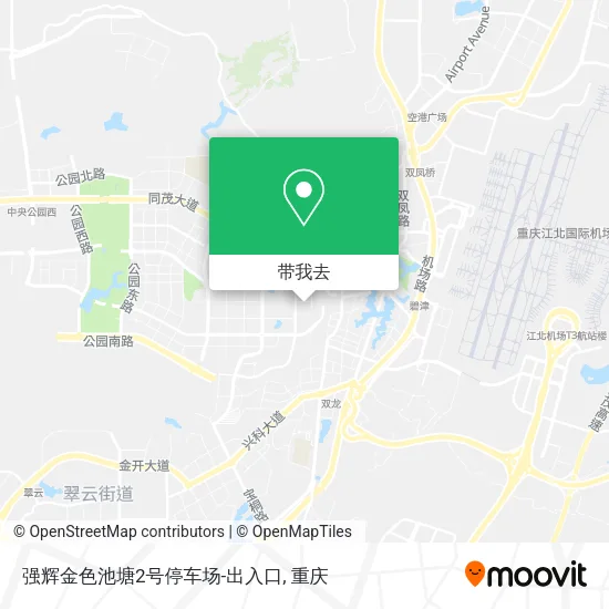 强辉金色池塘2号停车场-出入口地图