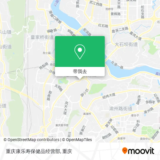重庆康乐寿保健品经营部地图