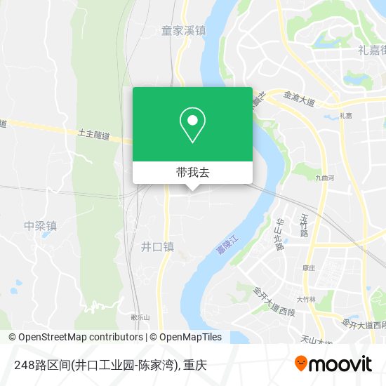 248路区间(井口工业园-陈家湾)地图