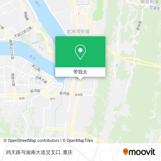 鸡天路与渝南大道交叉口地图