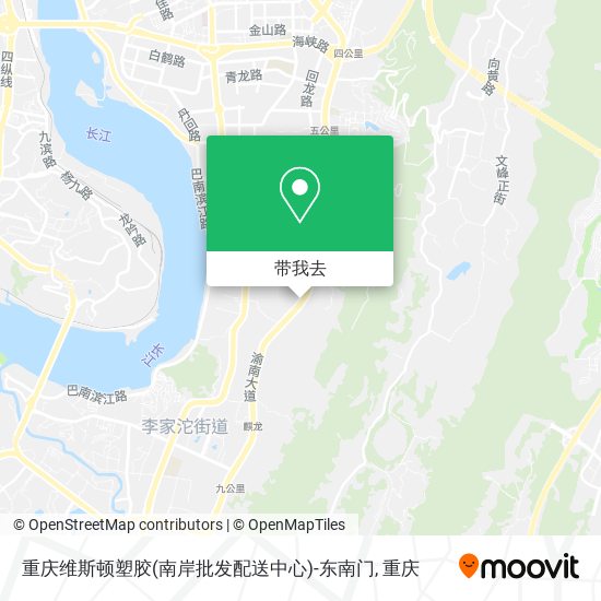 重庆维斯顿塑胶(南岸批发配送中心)-东南门地图