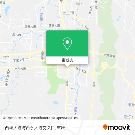 西城大道与西永大道交叉口地图