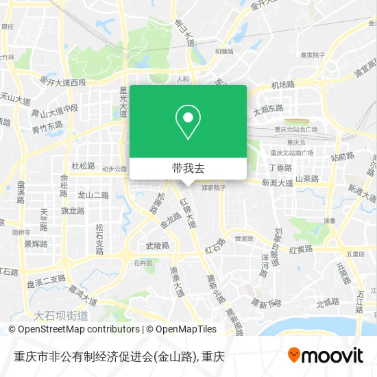 重庆市非公有制经济促进会(金山路)地图