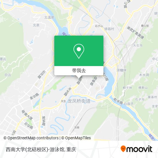 西南大学(北碚校区)-游泳馆地图