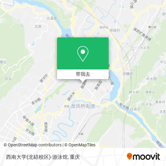 西南大学(北碚校区)-游泳馆地图