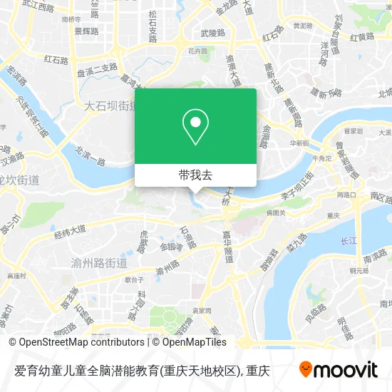 爱育幼童儿童全脑潜能教育(重庆天地校区)地图