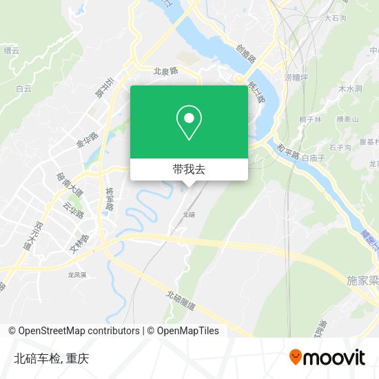 北碚车检地图