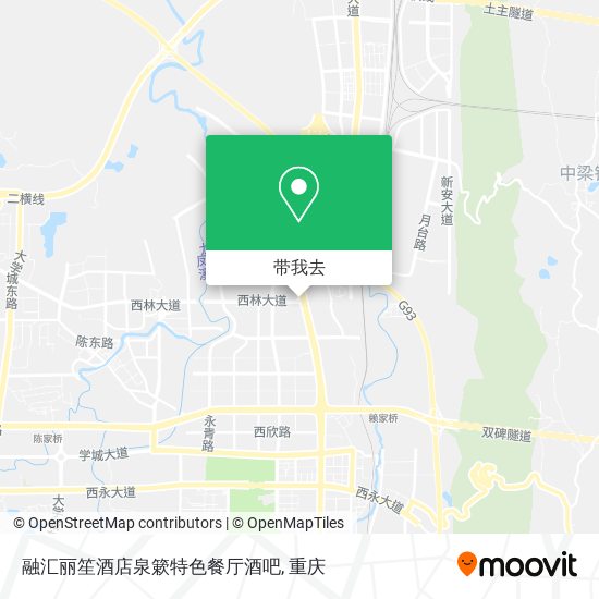 融汇丽笙酒店泉簌特色餐厅酒吧地图