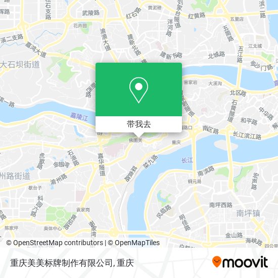 重庆美美标牌制作有限公司地图