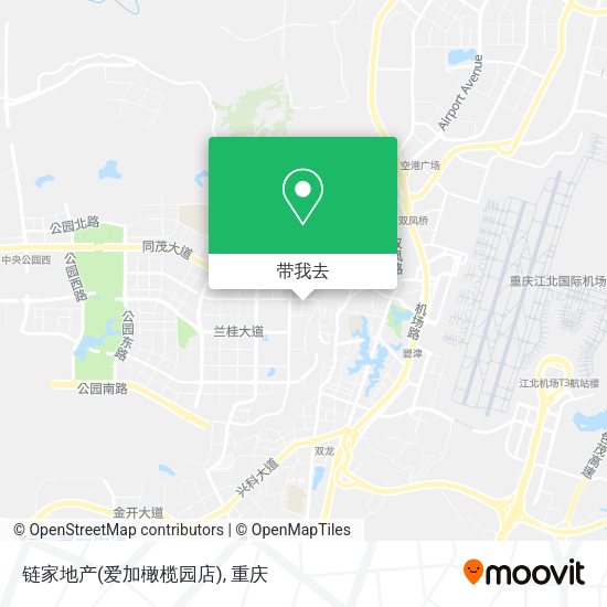链家地产(爱加橄榄园店)地图