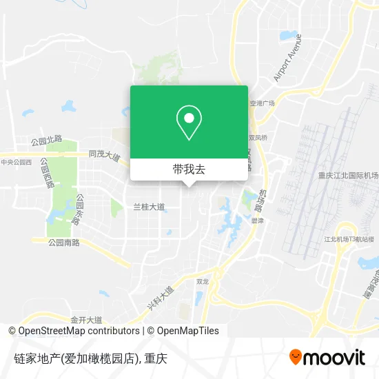 链家地产(爱加橄榄园店)地图