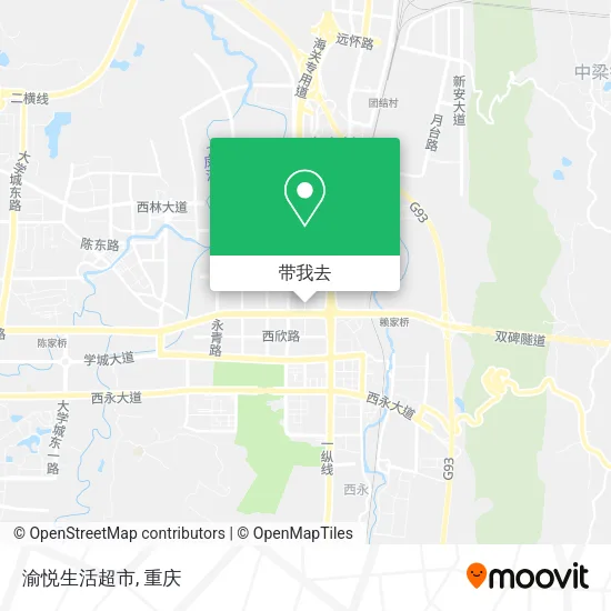 渝悦生活超市地图