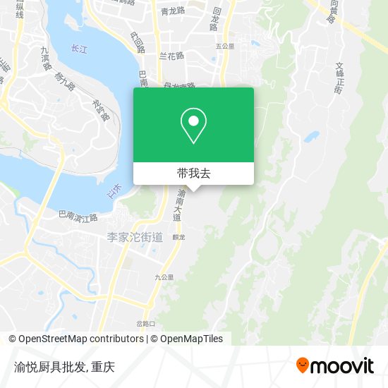 渝悦厨具批发地图