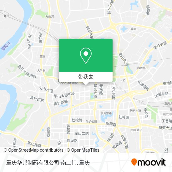 重庆华邦制药有限公司-南二门地图