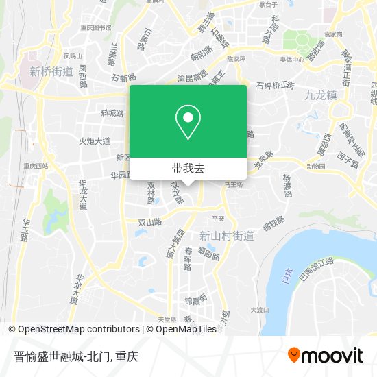 晋愉盛世融城-北门地图