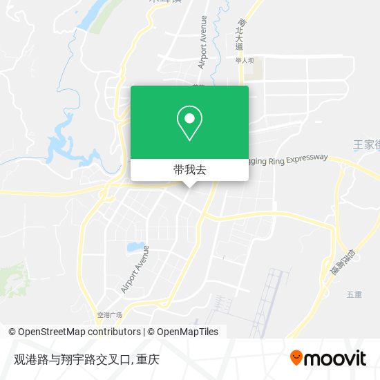 观港路与翔宇路交叉口地图