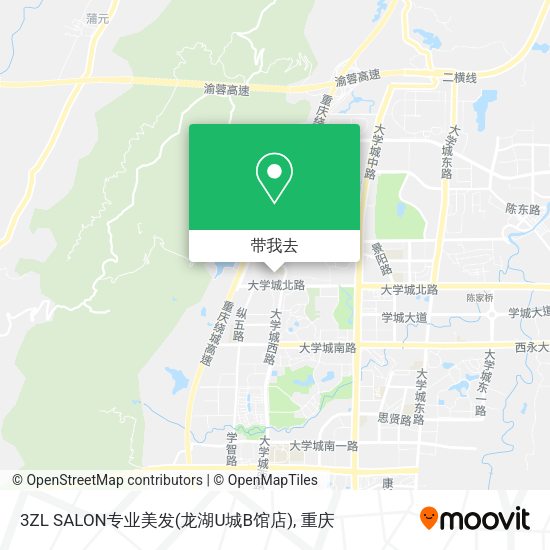 3ZL SALON专业美发(龙湖U城B馆店)地图