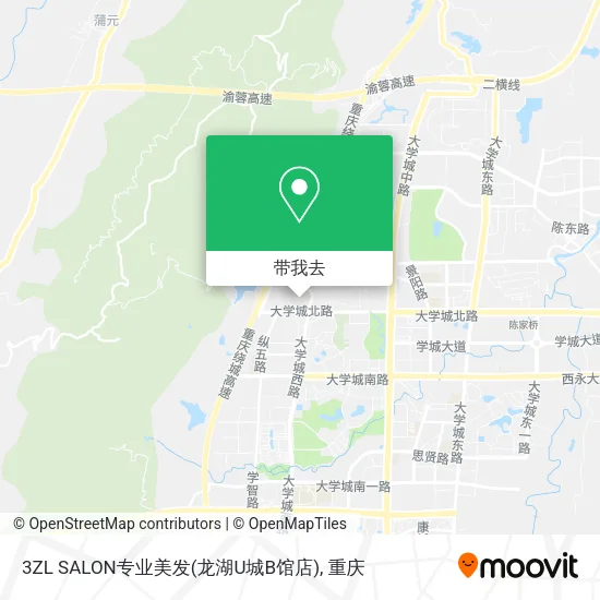 3ZL SALON专业美发(龙湖U城B馆店)地图