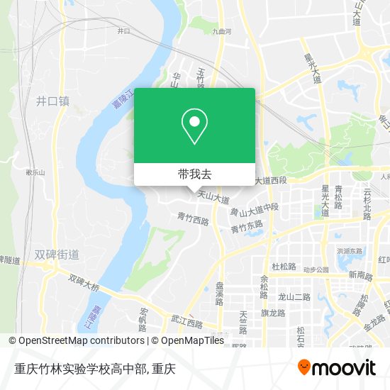 重庆竹林实验学校高中部地图