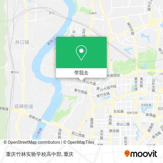 重庆竹林实验学校高中部地图