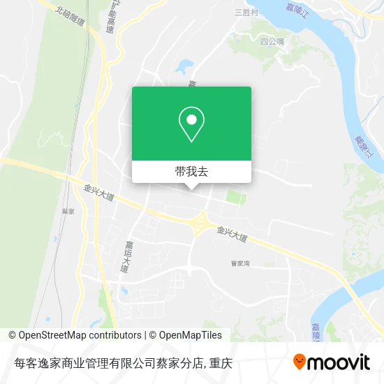 每客逸家商业管理有限公司蔡家分店地图
