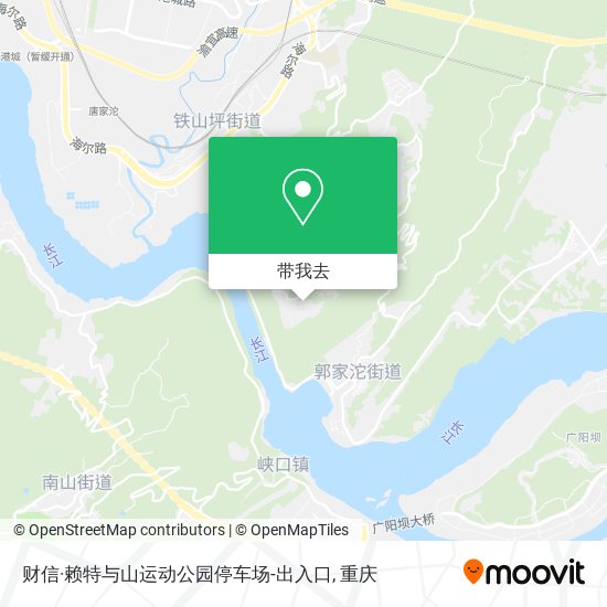 财信·赖特与山运动公园停车场-出入口地图