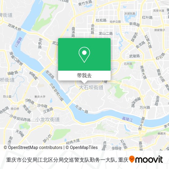 重庆市公安局江北区分局交巡警支队勤务一大队地图