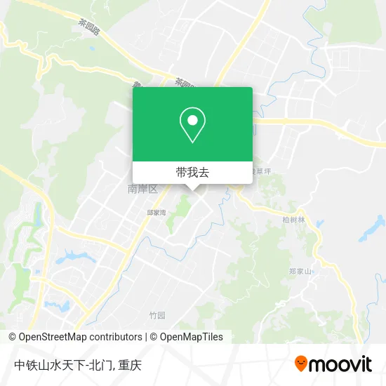 中铁山水天下-北门地图