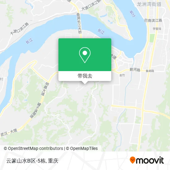 云篆山水B区-5栋地图