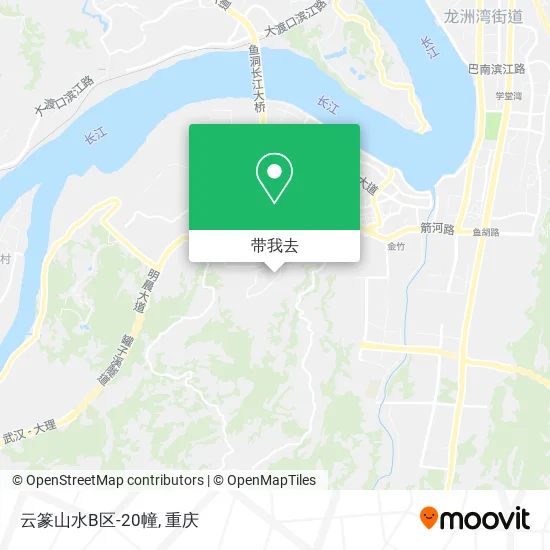 云篆山水B区-20幢地图