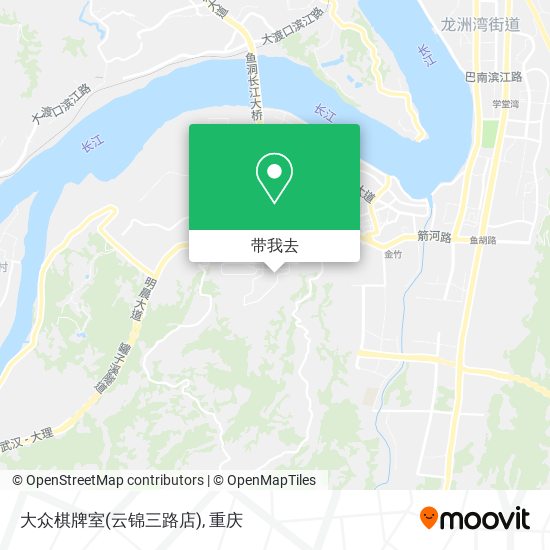 大众棋牌室(云锦三路店)地图