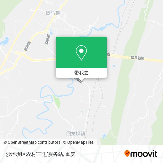 沙坪坝区农村'三进'服务站地图