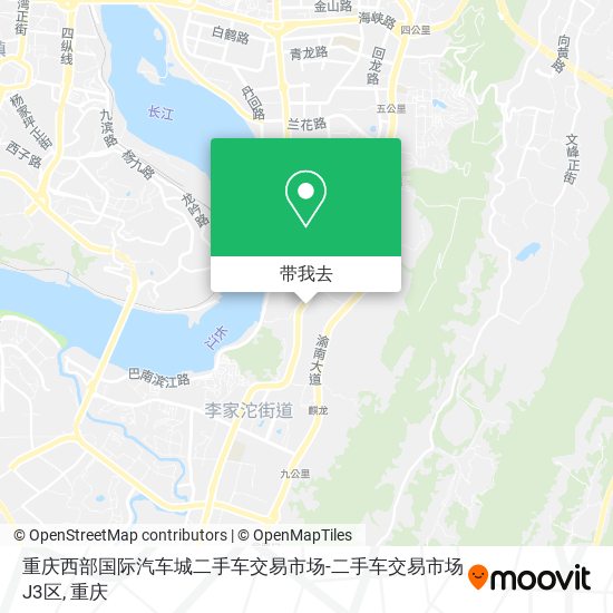 重庆西部国际汽车城二手车交易市场-二手车交易市场J3区地图