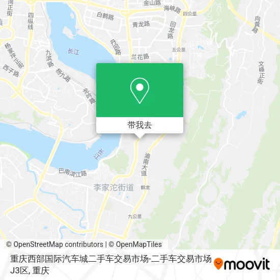 重庆西部国际汽车城二手车交易市场-二手车交易市场J3区地图